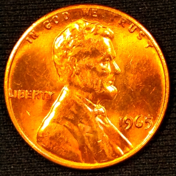 🔥1965 P Lincoln Penny🔥 In Brilliant Condition💯❤️ - Picture 2 of 9